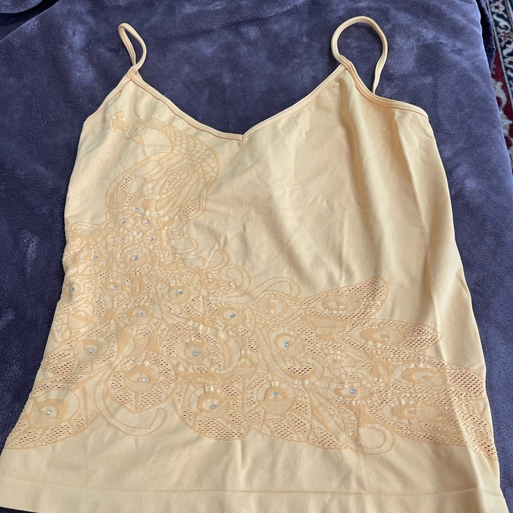 Elegant Cream Embroidered Women's Top